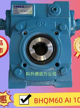 工机GONGJI涡轮蜗杆减速机 双入力轴 BHQM60-A1 10:1 BHQM60 AI