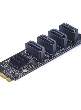 1个 颜色：黑色 材质：PCB M2 KEY-M NVME PCI-E转SATA3.0扩展转