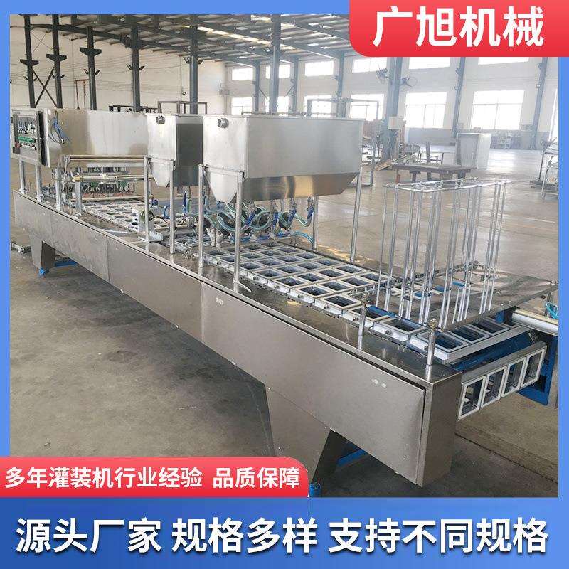 血豆腐灌装机 盒装猪红鸭血鸡蛋豆腐灌装封口机 盒装血豆腐灌装机