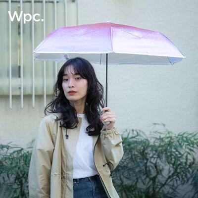 wpc透明雨伞女生高颜值渐变色果冻伞超轻小巧轻量便携折叠伞手动