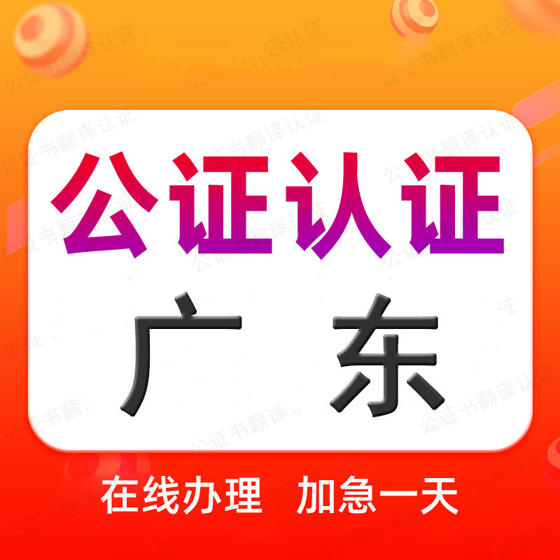 广东公证处单双海牙认证驾照语种翻译学历位成绩出生无罪亲属委托