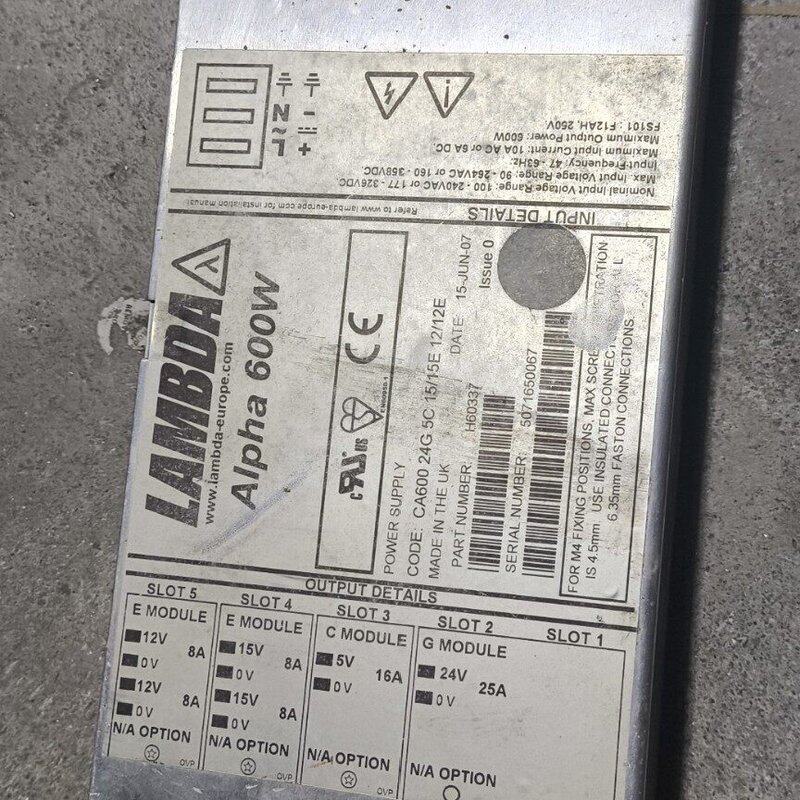 议价LAMBDA Alpha600W H60337电源模块 工业可维修