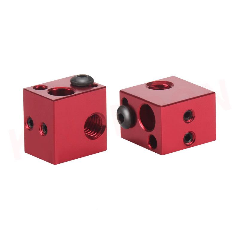 XCR-BP6 36d打印机配件XCR-BP加热块铝块 硅胶套 红偶蓝银黑电阻