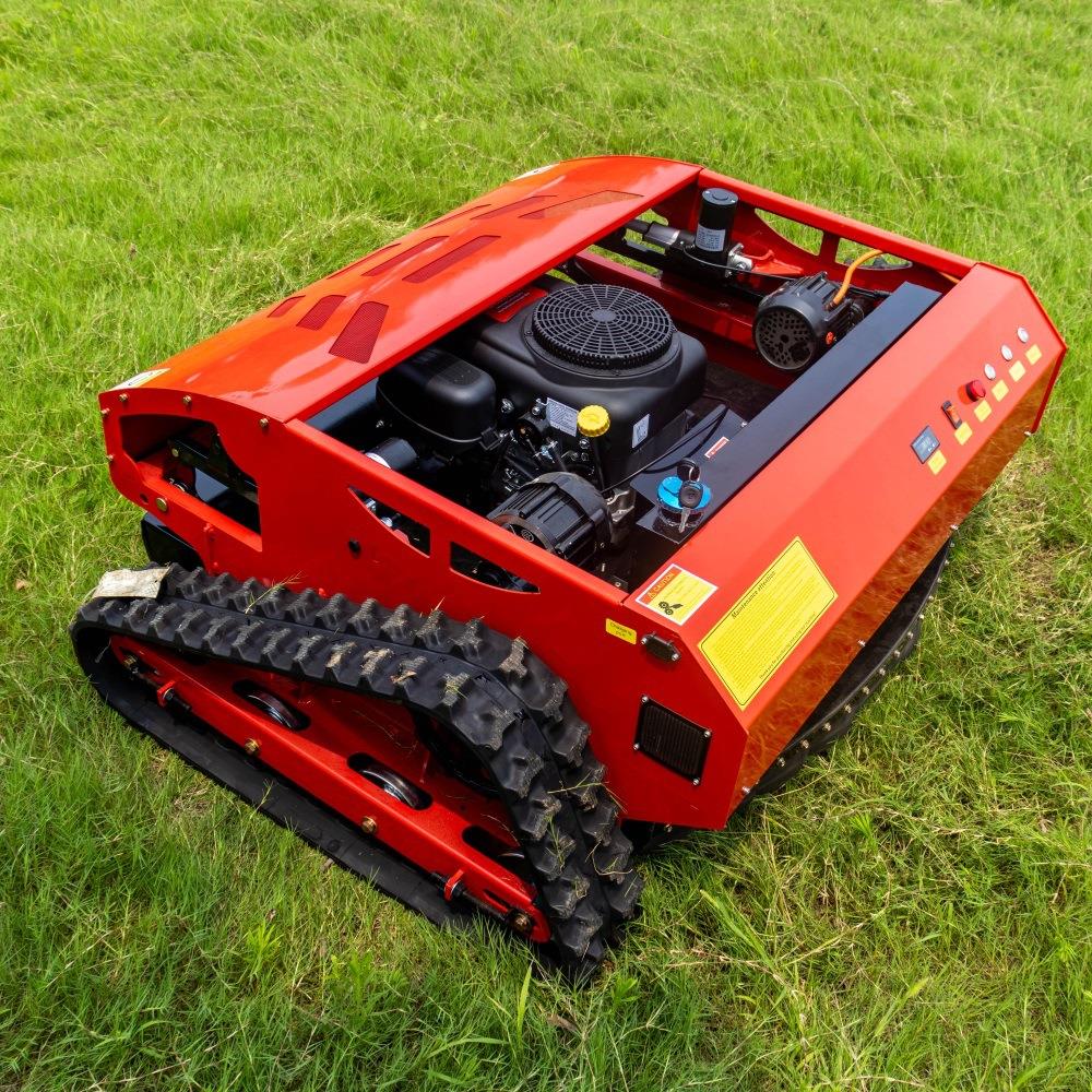 家用自走式湾油电混合遥控履碎带DPF割草机 出口台四冲程农场草式