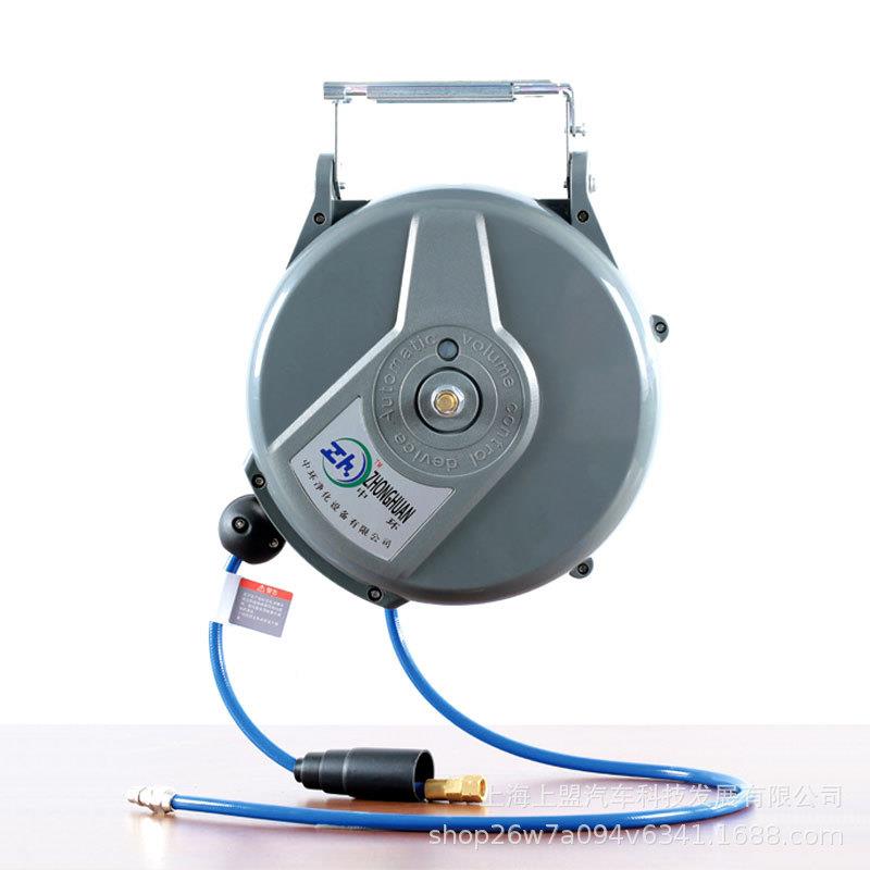 P环自动缩卷管器U伸包纱10米气动工具水中QA-1010鼓气鼓电鼓卷轴