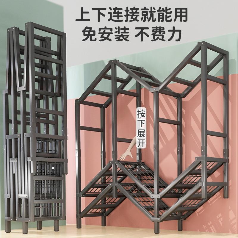 叠免安装柜出租YMY-YMJ0房经衣济型衣橱简易衣柜架全钢结实耐用折