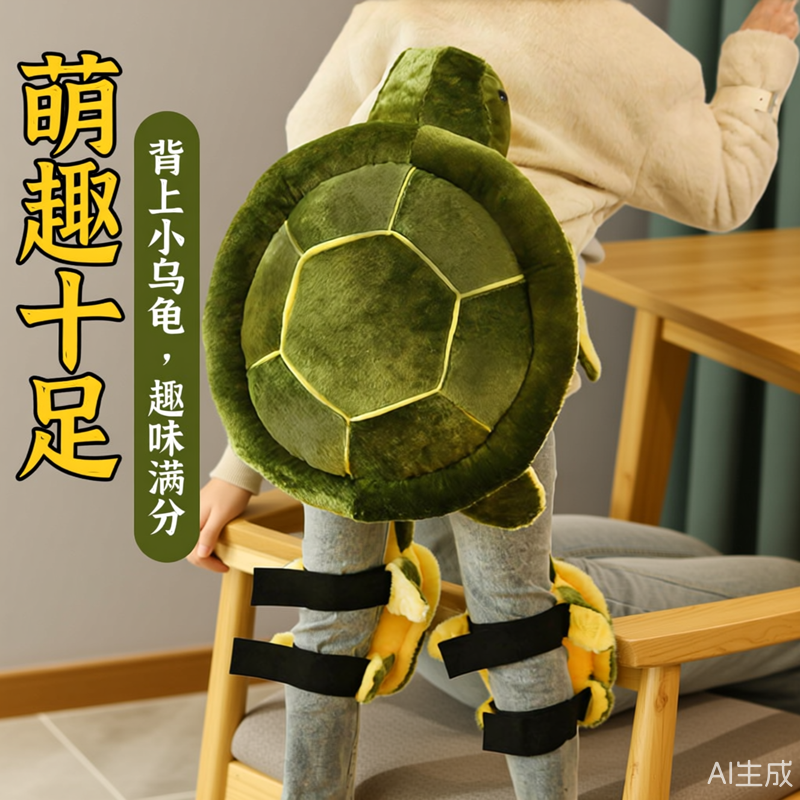 滑雪小乌龟三件套护具成人儿童护臀护膝护肘防摔卡通白熊装备套装