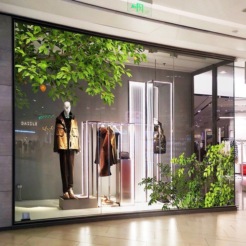 商场橱窗玻璃门贴纸店铺卡通花卉静电贴膜服装酒R店落地窗装饰窗,家居饰品,文化墙贴,淘宝优惠券,粉丝福利购,淘宝优惠卷