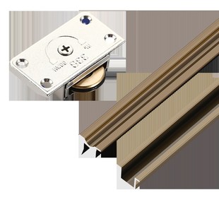 338实木衣柜移门轮推拉门滑y轮家具趟门轮衣柜橱柜锌合金轨道导轨