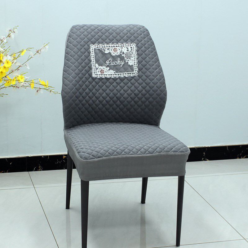 餐厅餐桌椅子套罩弧形家用u全包加厚四季通用靠背椅套凳子座套坐