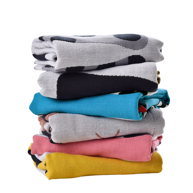 纱布毛巾纯棉洗脸女家用吸水不掉毛小方巾正四方T形擦手巾挂式可