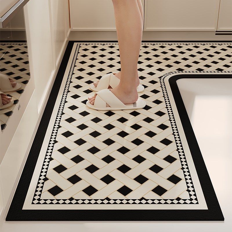 L形厨房专用地垫硅藻泥s整块吸水垫吸油防滑可擦免洗地毯防油耐脏,居家布艺,厨房地垫,淘宝优惠券,粉丝福利购,淘宝优惠卷