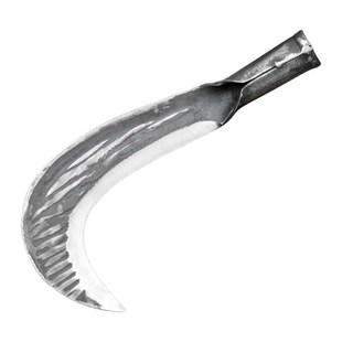 弹簧钢锻打镰刀砍柴刀弯刀割草刀农用J除草工具砍树长把柴刀户外