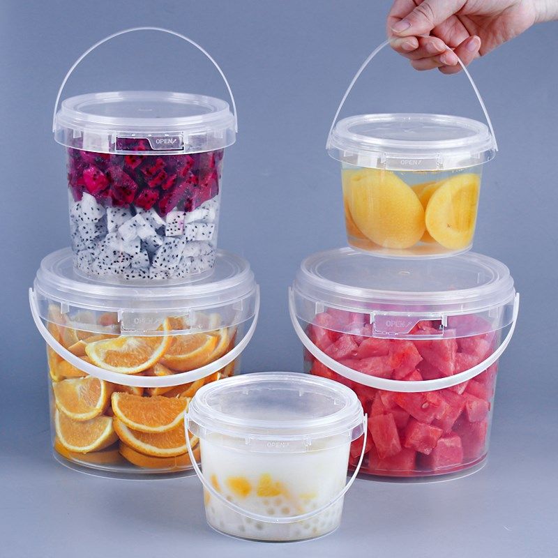 一次性手提龙虾打包桶水果奶茶冰C粉食品外卖盒子加厚透明塑料商,餐饮具,一次性餐盒,淘宝优惠券,粉丝福利购,淘宝优惠卷