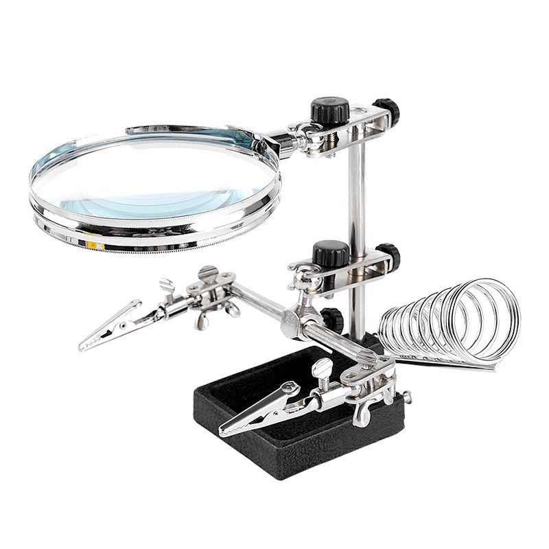 台式放大镜工作台台灯焊接带led灯烙铁架支架桌面维修用电路板高,文具电教/文化用品/商务用品,放大镜,淘宝优惠券,粉丝福利购,淘宝优惠卷