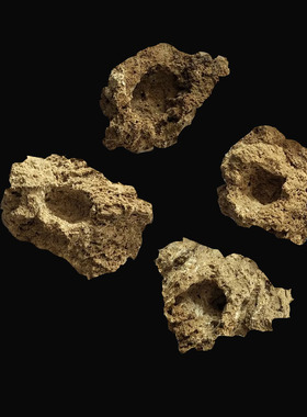 上水石原石假山盆景m石槽 菖蒲附石 石头花盆 吸水石花盆 石斛花