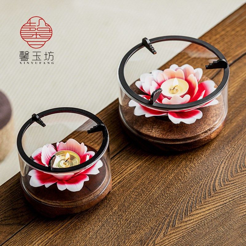 新款高颜值陶瓷花k朵温茶炉蜡烛加热煮茶炉创意茶壶底座茶水保温,餐饮具,煮茶炉,淘宝优惠券,粉丝福利购,淘宝优惠卷