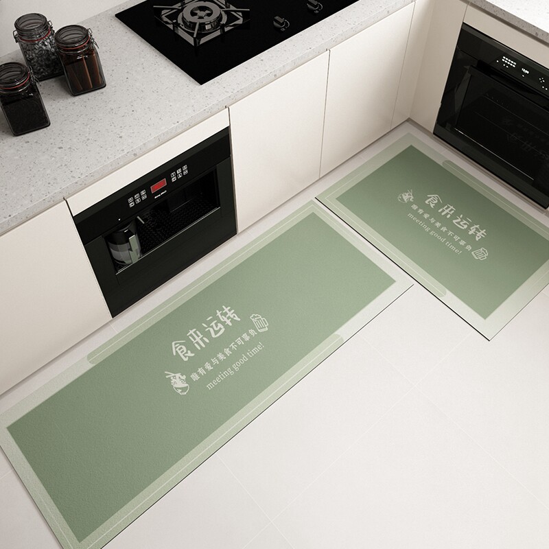 食来运转厨房地垫绿色l形长x条脚垫洗碗池灶台吸水地毯硅藻泥防滑,居家布艺,厨房地垫,淘宝优惠券,粉丝福利购,淘宝优惠卷