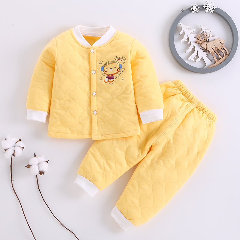 0新生2男e婴儿3女宝宝内衣套装56保暖秋衣服8春秋裤1岁12个月9