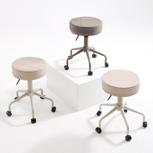 美容凳子理发店升降椅旋转滑轮美发大工凳L化妆靠背椅美容院专用