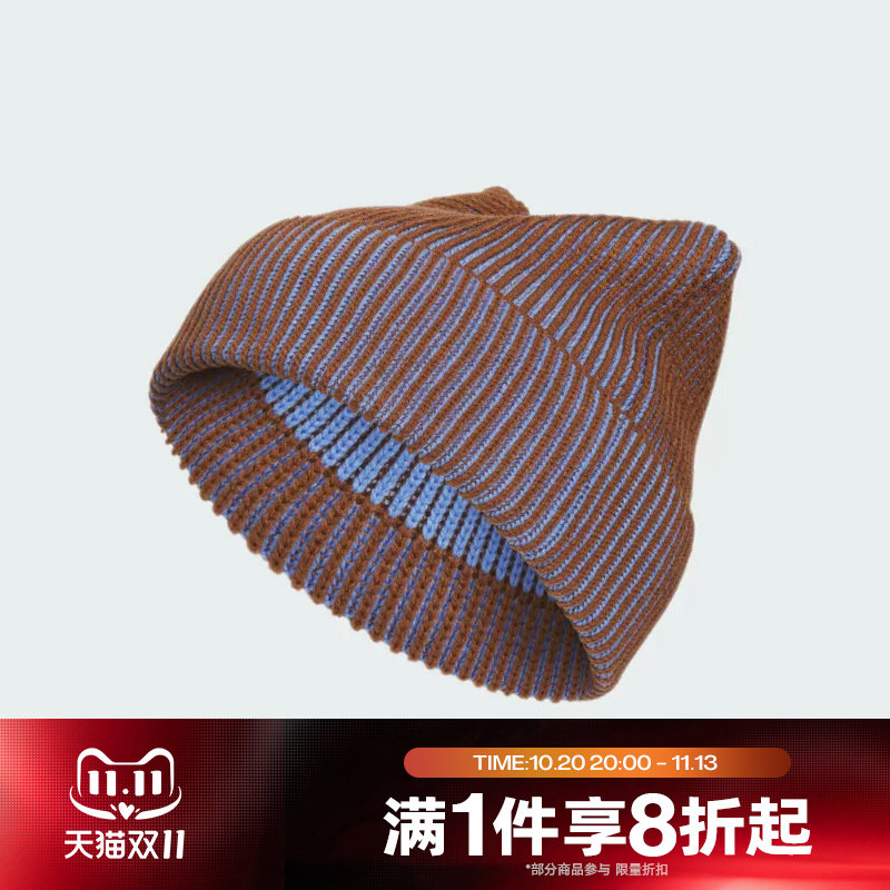 滔搏adidas阿迪达斯三叶草男女针织无帽檐毛线帽运动休闲帽IA8911