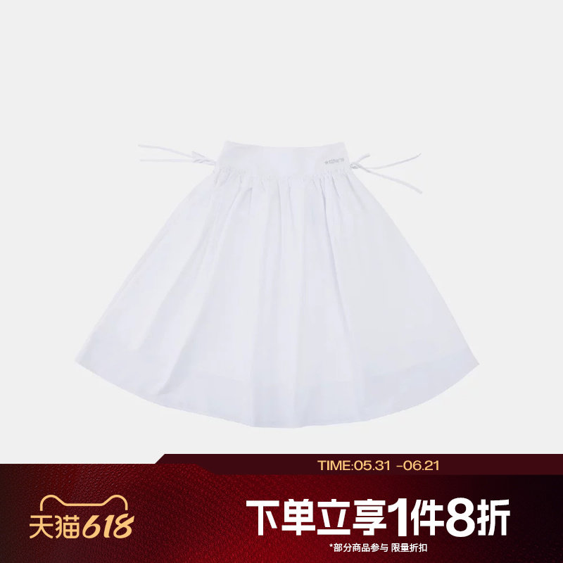 滔搏converse匡威女子短裙甜美时尚百搭运动休闲半身裙WCJ776-001