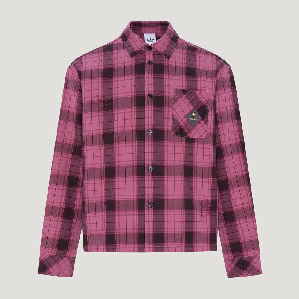 滔搏adidas阿迪达斯三叶草男子SHIRT LS M运动休闲长袖衬衫LH9635