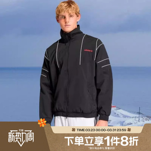 滔搏adidas阿迪达斯三叶草男子立领运动休闲健身夹克外套KE0096