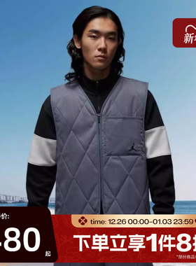 滔搏NIKE耐克男子保暖背心舒适运动休闲棉马甲HQ8680-075