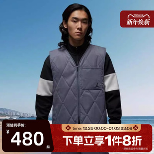 滔搏NIKE耐克男子保暖背心舒适运动休闲棉马甲HQ8680 075