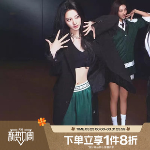 滔搏NIKE耐克女子宽松中腰缎面运动阔腿休闲长裤 323 IH1327