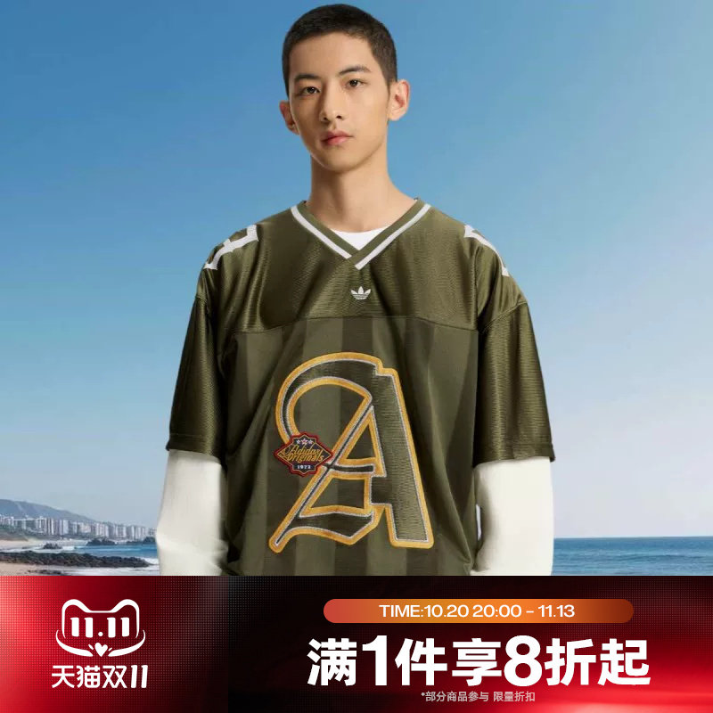 滔搏adidas阿迪达斯三叶草男子运动舒适宽松休闲长袖T恤KS5329