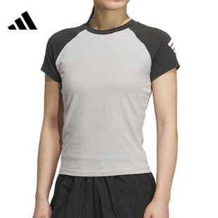 SS2運(yùn)動(dòng)休閑短袖 滔搏adidas阿迪達(dá)斯女子FUSTL TEE T恤KC3769