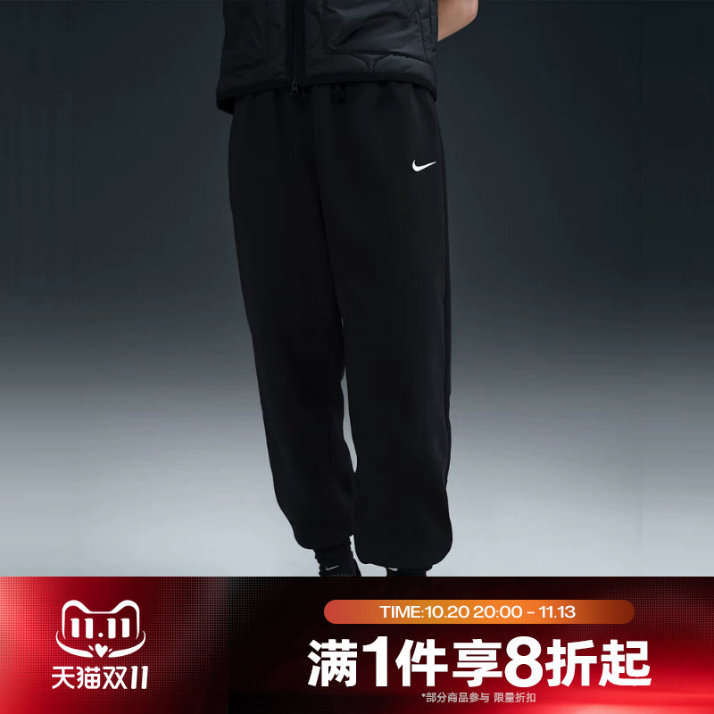 滔搏NIKE耐克女子直筒束脚裤子休闲运动长裤FZ5997-010