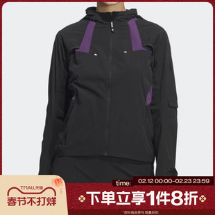 滔搏adidas阿迪达斯女子RUN W BREEZE J运动健身夹克外套KF4923