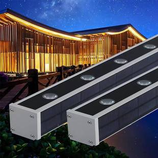 太阳能楼洗墙灯太阳能户外防水LED台阶梯灯庭院墅围墙别灯酒店线