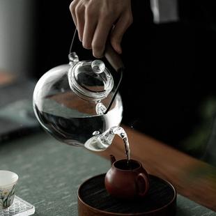 炉煮高硼硅玻璃提梁围壶电陶炉烧水壶家用玻大璃茶006壶容量泡茶