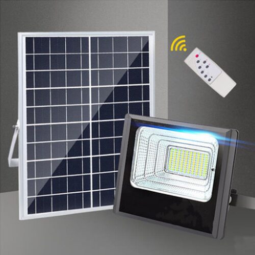 户外太阳能庭院灯工程 LED太阳能投光灯200W新农村家用太阳能路灯