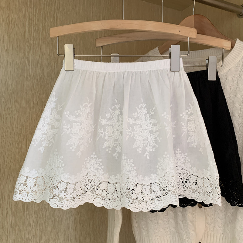 纯欲镂空蕾丝屁帘微胖显瘦遮臀叠穿鲨鱼裤防尴尬通勤卫衣打底下摆,女装/女士精品,半身裙,淘宝优惠券,粉丝福利购,淘宝优惠卷