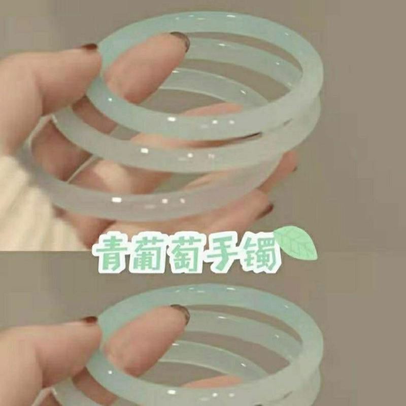 红叮当儿童镯手镯玉镯乌鸡红网网镯青紫水晶叮当款爆叮当葡萄