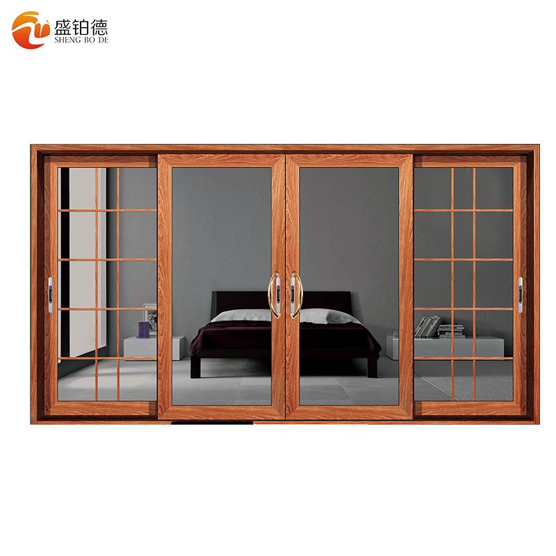 佛山厂家直供120重型推拉门 铝合金中空阳台隔音透明重型移门