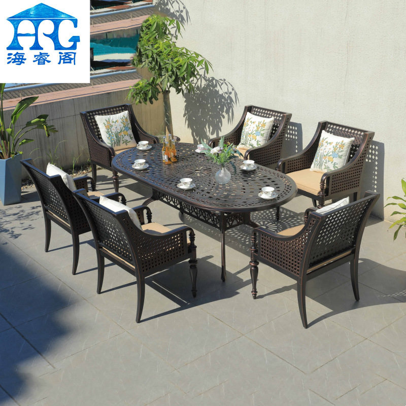 户外铸铝桌椅庭院花园家具组合室外休闲金属圆桌防锈户外桌椅组合,搬运/仓储/物流设备,立体仓库设备,淘宝优惠券,粉丝福利购,淘宝优惠卷