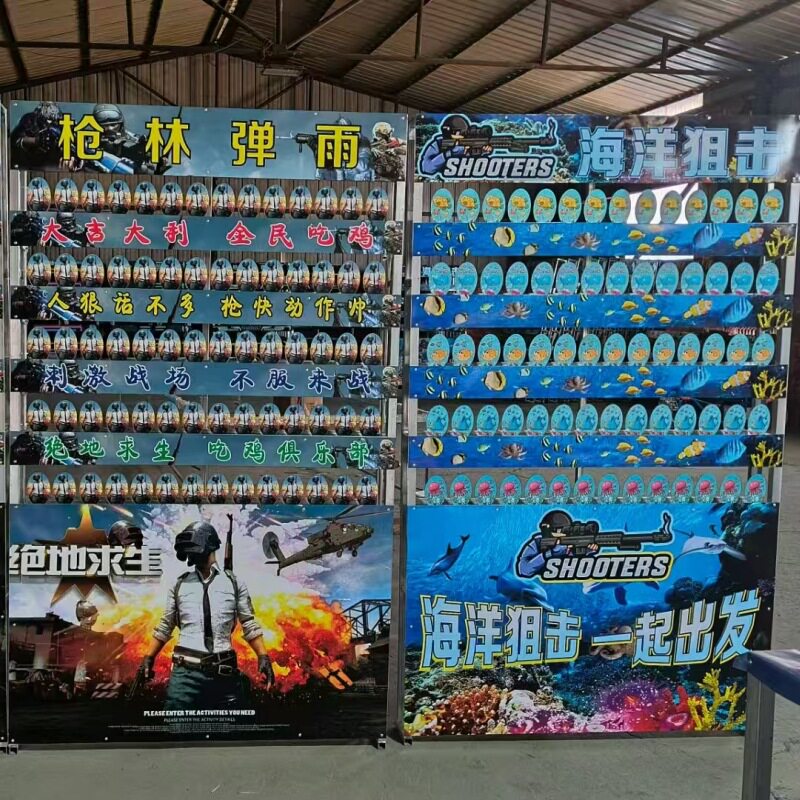 无动力游乐园射击馆游乐场射击气炮枪游乐设备枪林弹雨气炮枪厂家