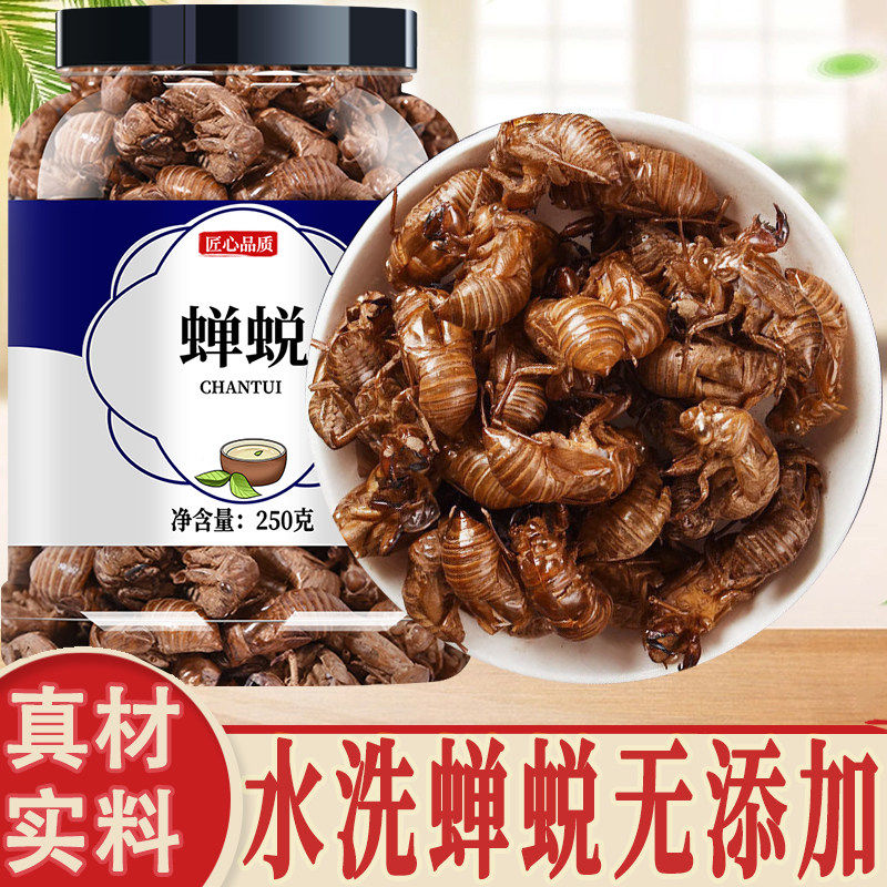 蝉蜕正品中药材500g禅衣知了皮蝉脱知了壳野生金蝉皮知了猴壳皮粉