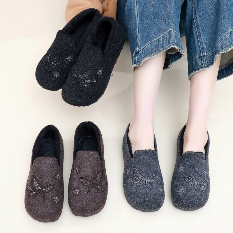 2025新款韩版女款时尚豆豆棉鞋加绒加厚棉靴保暖防滑平底软底女靴,女鞋,棉鞋,淘宝优惠券,粉丝福利购,淘宝优惠卷