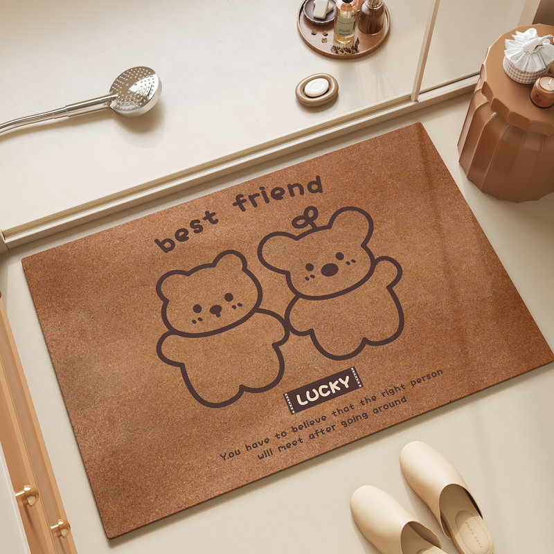 浴室地垫吸水卫生间防滑垫厚皮革脚垫厕所垫子洗手间门口地毯卫浴,居家布艺,入户地垫,淘宝优惠券,粉丝福利购,淘宝优惠卷