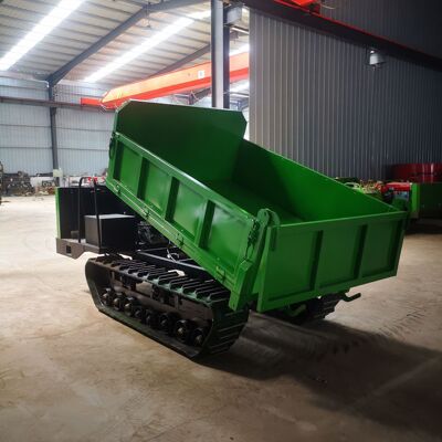 电启动手扶式履带运输车 小型四不像运输车 农用履带自卸车