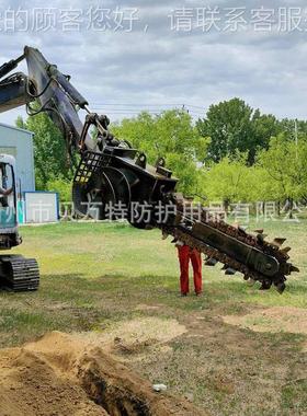 TG1200条式土壤沟机属挖IIH机具链履带式开刨沟机自来水管开槽机