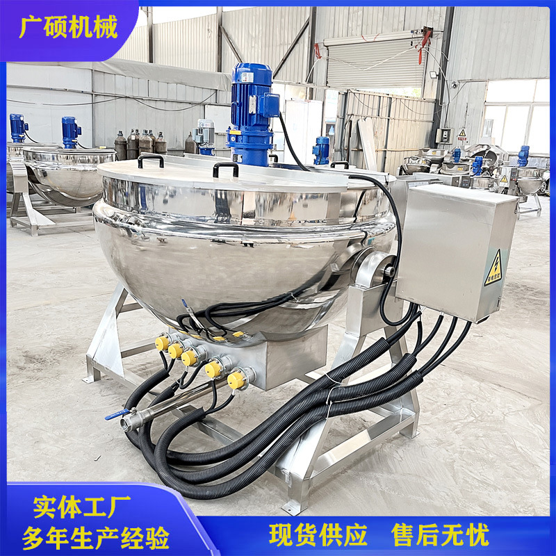食堂煮粥锅 自动搅拌电加热八宝粥熬制锅 不锈钢恒温大型红豆煮锅
