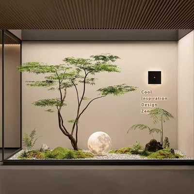 仿真绿植鸡爪槭假枫树造景橱窗商场茶室仿生植物装饰景观摆件套装